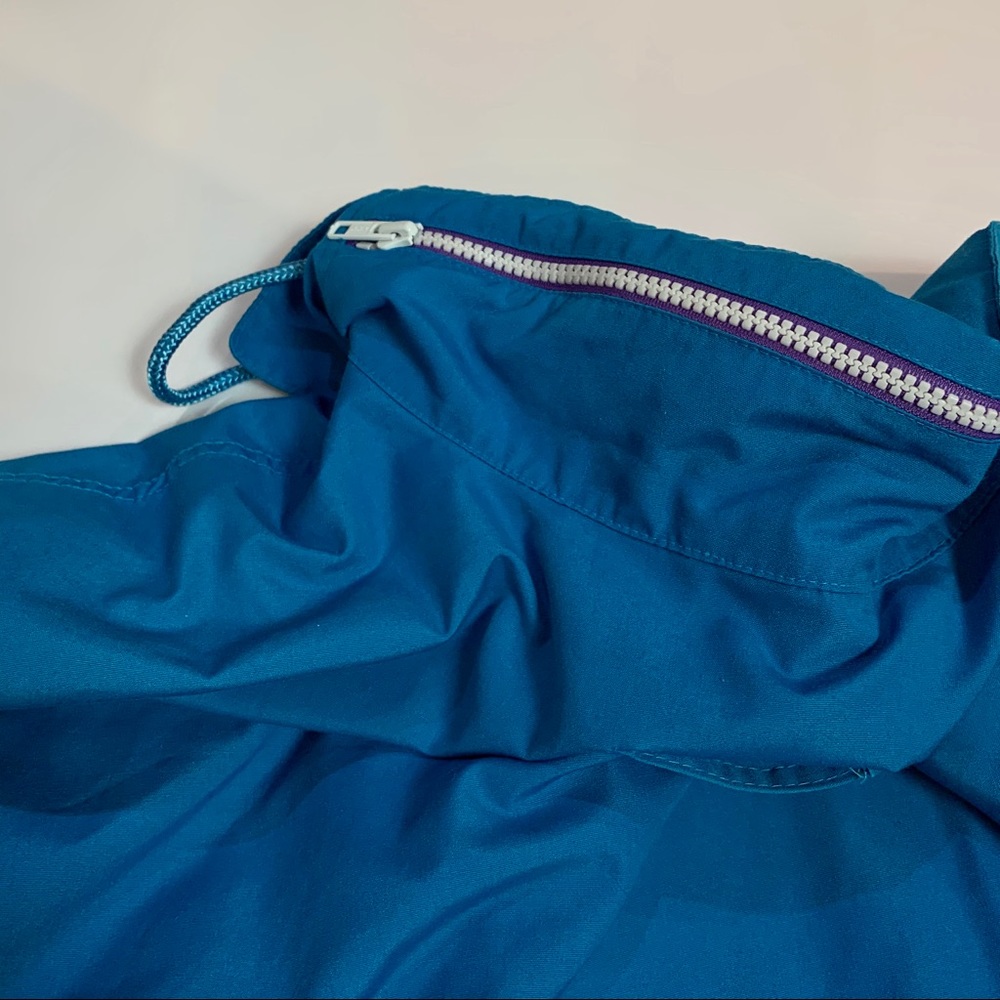 Vintage 90’s Color Block Teal Ski Coat London Fog - Picture 4 of 8